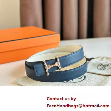 Hermes Mors H belt buckle  &  Reversible leather strap 24 mm 11 2023